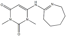 1,3-DIMETHYL-6-(3,4,5,6-TETRAHYDRO-2H-AZEPIN-7-YLAMINO)PYRIMIDINE-2,4(1H,3H)-DIONE Struktur