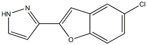 3-(5-CHLOROBENZO[B]FURAN-2-YL)-1H-PYRAZOLE Struktur