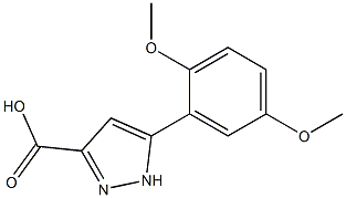 5-(2,5-DIMETHOXYPHENYL)-1H-PYRAZOLE-3-CARBOXYLIC ACID, 95+% Struktur