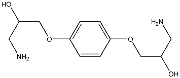 1-Amino-3-[4-(3-amino-2-hydroxy-propoxy)-phenoxy]-propan-2-ol Struktur