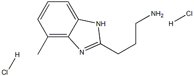 3-(4-METHYL-1H-BENZO[D]IMIDAZOL-2-YL)PROPAN-1-AMINE DIHYDROCHLORIDE Struktur