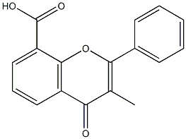 3-Methyl-8-Flavone Carboxylic Acid Struktur