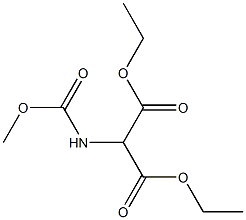 N-METHOXYCARBONYLAMINO-MALONIC ACID DIETHYL ESTER Struktur