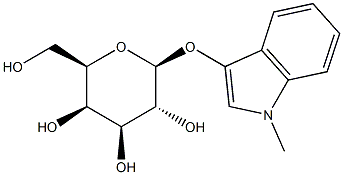 N-METHYL-3-INDOLYL-BETA--GALACTOPYRANOSIDE Struktur