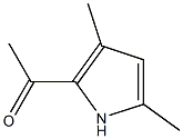 2-ACETYL-3,5-DIMETHYLPYRROLE Struktur