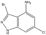 4-AMINO-3-BROMO-6-CHLOROINDAZOLE Struktur