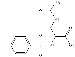 BETA-UREIDO-D-ALPHA-TOSYLAMINOPROPIONIC ACID Struktur