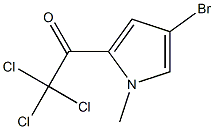 1-(4-bromo-1-methyl-1h-pyrrol-2-yl)-2,2,2-trichloroethanone Struktur