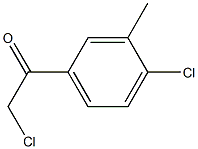 2-chloro-1-(4-chloro-3-methyl-phenyl)ethanone Struktur