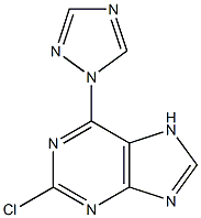 2-CHLORO-6-(1,2,4-TRIAZOL-1-YL)-PURINE Struktur