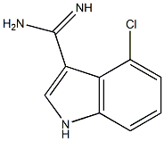 4-CHLORO-1H-INDOLE-3-CARBOXAMIDINE Struktur