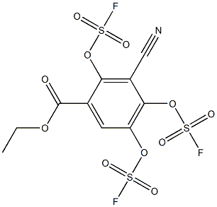 ETHYL 3-CYANO-4-TRIFLUROSULFONYLOXY BENZOATE Struktur