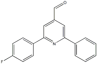 2-(4-fluorophenyl)-6-phenylpyridine-4-carbaldehyde Struktur