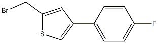 2-(bromomethyl)-4-(4-fluorophenyl)thiophene Struktur