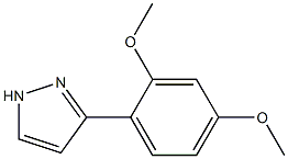 3-(2,4-Dimethoxyphenyl)pyrazole Struktur