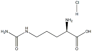 D-ORNITHINE, N5-(AMINOCARBONYL)-, HYDROCHLORIDE Struktur