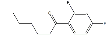 1-(2,4-difluorophenyl)heptan-1-one Struktur