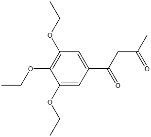 1-(3,4,5-TRIETHOXYPHENYL)BUTANE-1,3-DIONE Struktur