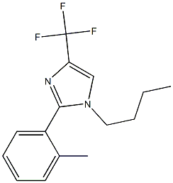 1-BUTYL-2-O-TOLYL-4-TRIFLUOROMETHYL-1H-IMIDAZOLE Struktur