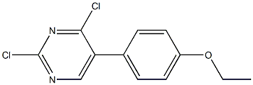 2,4-DICHLORO-5-(4-ETHOXYPHENYL)PYRIMIDINE Struktur