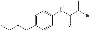 2-BROMO-N-(4-BUTYL-PHENYL)-PROPIONAMIDE Struktur