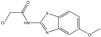 2-CHLORO-N-(5-METHOXY-1,3-BENZOTHIAZOL-2-YL)ACETAMIDE Struktur