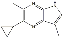 2-CYCLOPROPYL-3,7-DIMETHYL-5H-PYRROLO[2,3-B]PYRAZINE Struktur