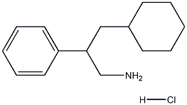 3-CYCLOHEXYL-2-PHENYLPROPAN-1-AMINE HYDROCHLORIDE Struktur