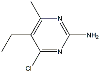 4-CHLORO-5-ETHYL-6-METHYLPYRIMIDIN-2-AMINE Struktur