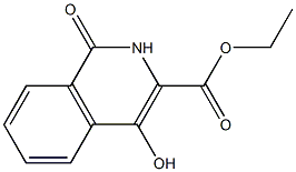 4-HYDROXY-1-OXO-1,2-DIHYDRO-ISOQUINOLINE-3-CARBOXYLIC ACID ETHYL ESTER Struktur