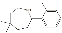 5,5-DIMETHYL-2-(2-FLUOROPHENYL)AZEPANE Struktur