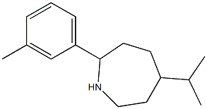 5-ISOPROPYL-2-(3-METHYLPHENYL)AZEPANE Struktur