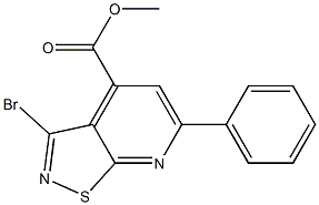 METHYL 3-BROMO-6-PHENYLISOTHIAZOLO[5,4-B]PYRIDINE-4-CARBOXYLATE Struktur