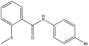 N-(4-bromophenyl)-2-(methylsulfanyl)benzenecarboxamide Struktur