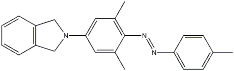 1-[4-(2,3-dihydro-1H-isoindol-2-yl)-2,6-dimethylphenyl]-2-(4-methylphenyl)diaz-1-ene Struktur