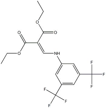 diethyl 2-{[3,5-di(trifluoromethyl)anilino]methylidene}malonate Struktur