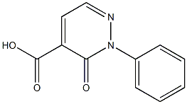 3-oxo-2-phenyl-2,3-dihydro-4-pyridazinecarboxylic acid Struktur