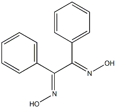 1,2-diphenylethane-1,2-dione dioxime Struktur