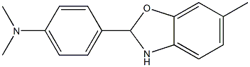 N1,N1-dimethyl-4-(6-methyl-2,3-dihydro-1,3-benzoxazol-2-yl)aniline Struktur