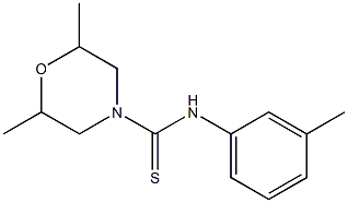 N4-(3-methylphenyl)-2,6-dimethylmorpholine-4-carbothioamide Struktur