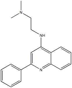 N1,N1-dimethyl-N2-(2-phenyl-4-quinolyl)ethane-1,2-diamine Struktur