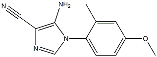 5-amino-1-(4-methoxy-2-methylphenyl)-1H-imidazole-4-carbonitrile Struktur