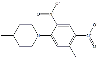 4-methyl-1-(5-methyl-2,4-dinitrophenyl)piperidine Struktur