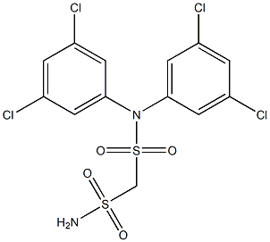 N,N-di(3,5-dichlorophenyl)methanedisulfonamide Struktur