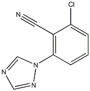 2-chloro-6-(1H-1,2,4-triazol-1-yl)benzenecarbonitrile Struktur