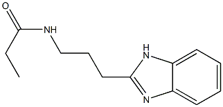 N-[3-(1H-benzimidazol-2-yl)propyl]propanamide Struktur