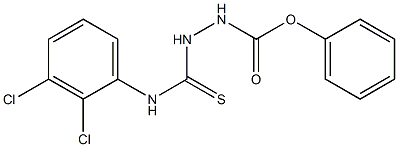 phenyl 2-[(2,3-dichloroanilino)carbothioyl]hydrazine-1-carboxylate Struktur