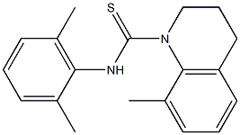 N1-(2,6-dimethylphenyl)-8-methyl-1,2,3,4-tetrahydroquinoline-1-carbothioamide Struktur