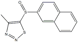 4-methyl-5-(2-naphthylsulfinyl)-1,2,3-thiadiazole Struktur