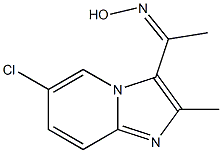 1-(6-chloro-2-methylimidazo[1,2-a]pyridin-3-yl)-1-ethanone oxime Struktur